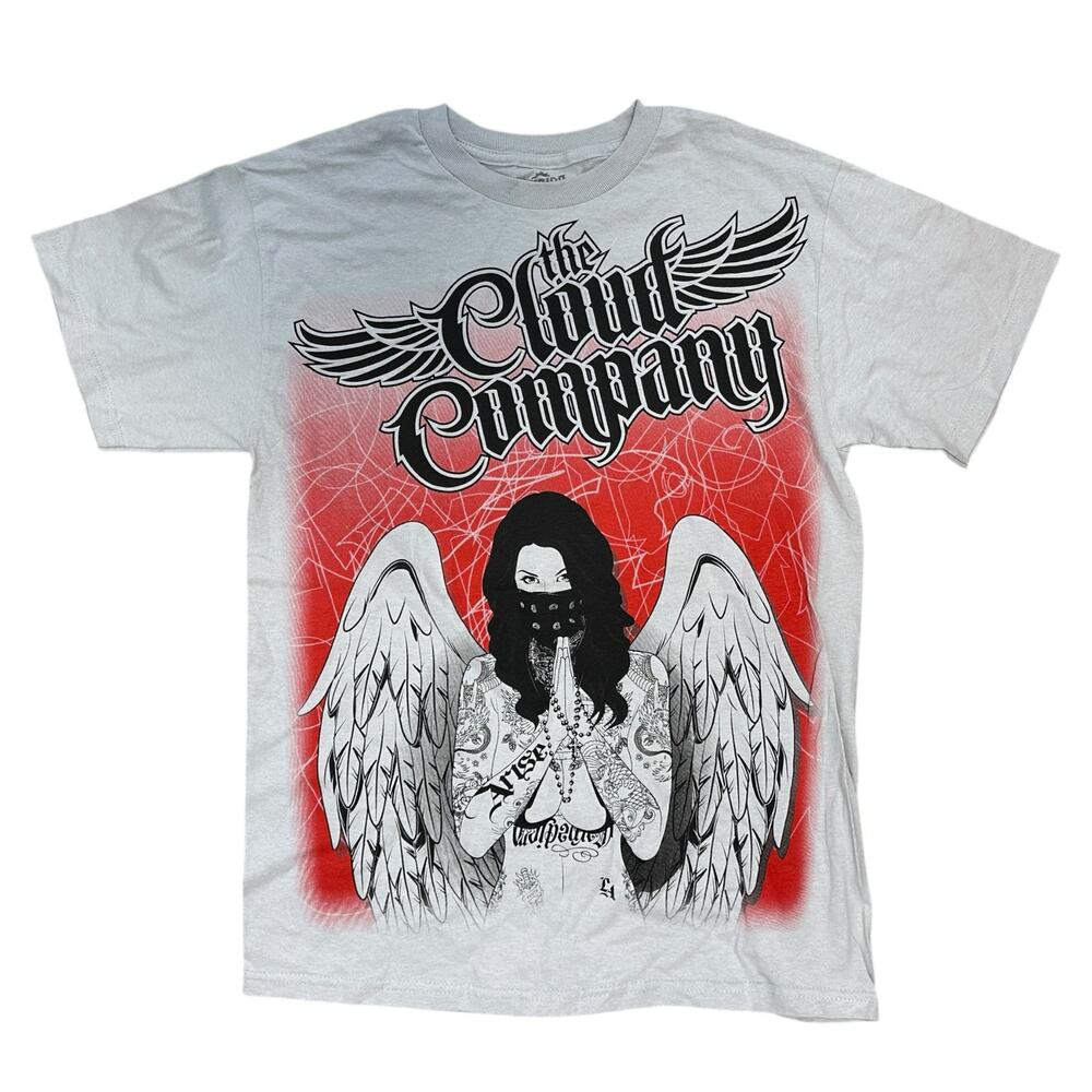 Suicide Bunny The Cloud Company Men's T-Shirt Medium White Red